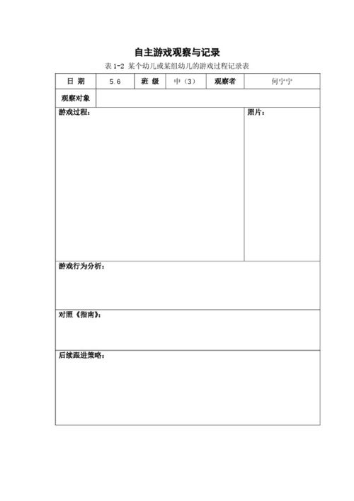 规则游戏记录表,精彩瞬间回顾